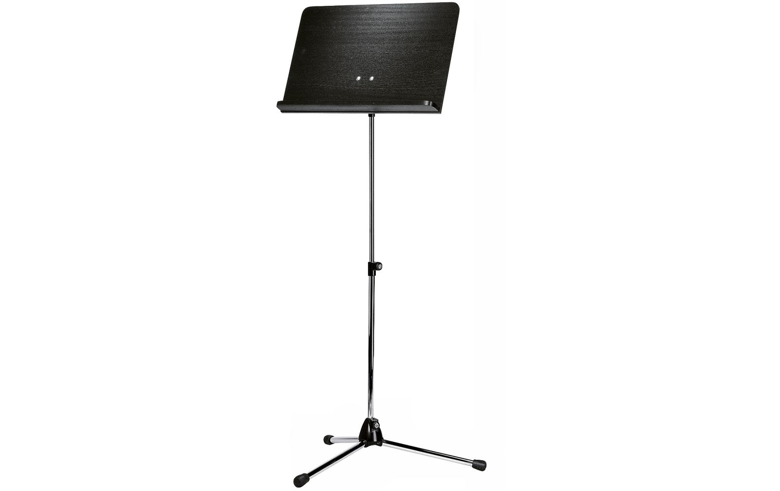 K&M 118/1 Orchesternotenpult, Stativ verchromt, Holzplatte schwarz