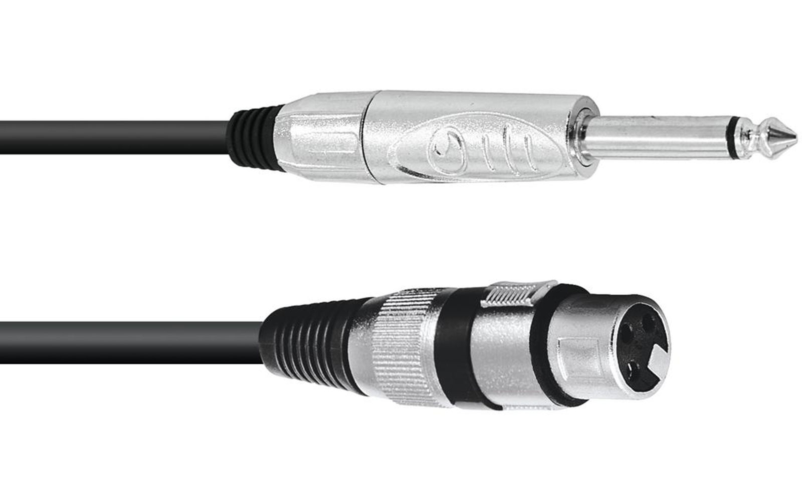 Omnitronic Adapterkabel XLR (F) / Klinke mono 5m, schwarz