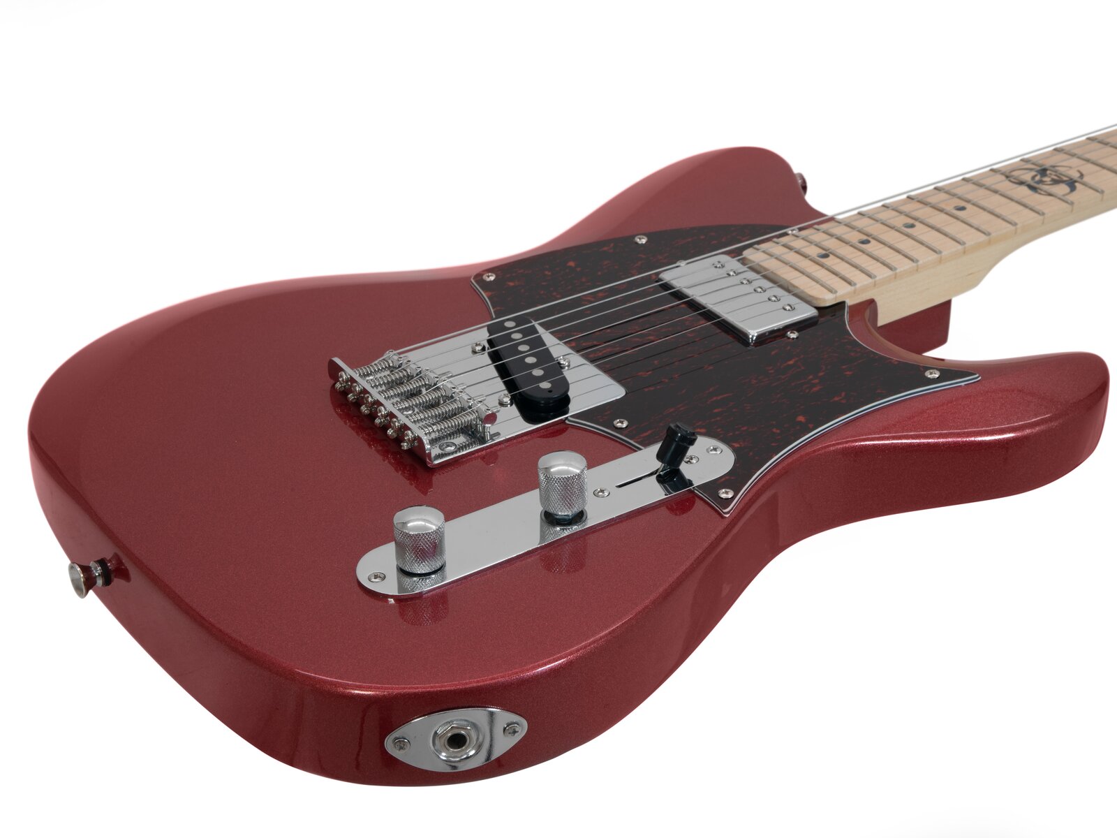 Dimavery TL-501 Modern E-Gitarre, red sparkle