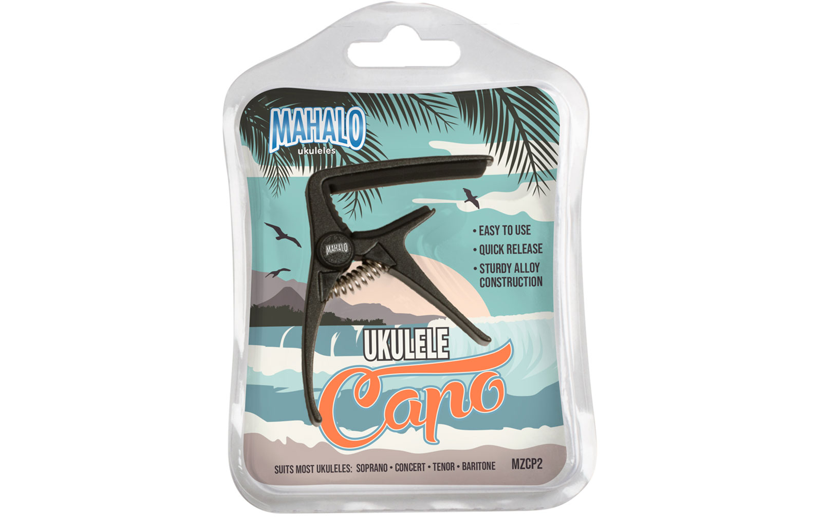 Mahalo Ukulele Capo Black