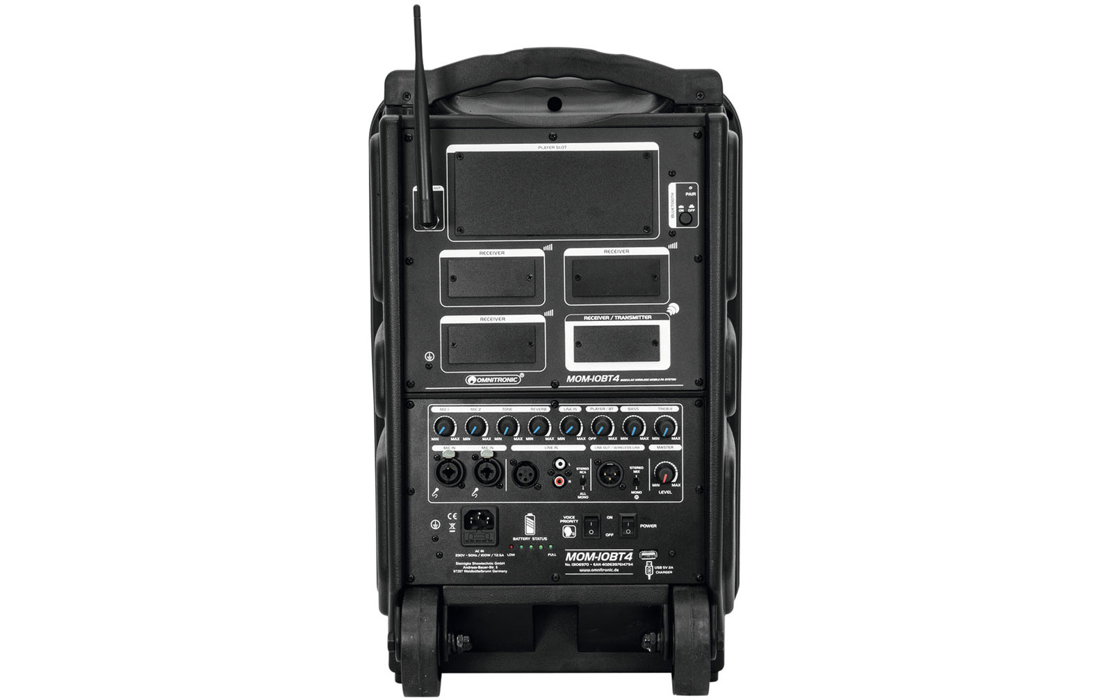 Omnitronic MOM-10BT4 Modulares Drahtlos-PA-System