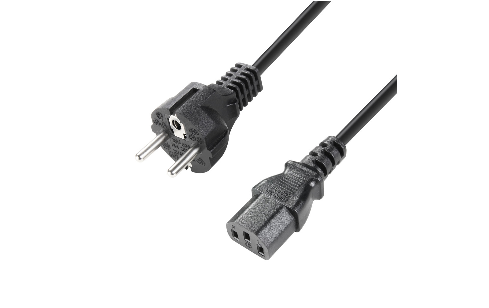 Adam Hall Cables 8101 KH 0500 - Kaltgerätekabel CEE 7/7 - C13 5 m