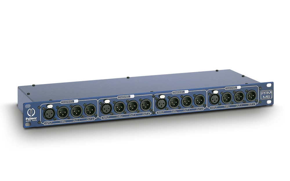 Palmer Pro PRMMS - Mikrofon Splitbox 4 Kanal, passiv