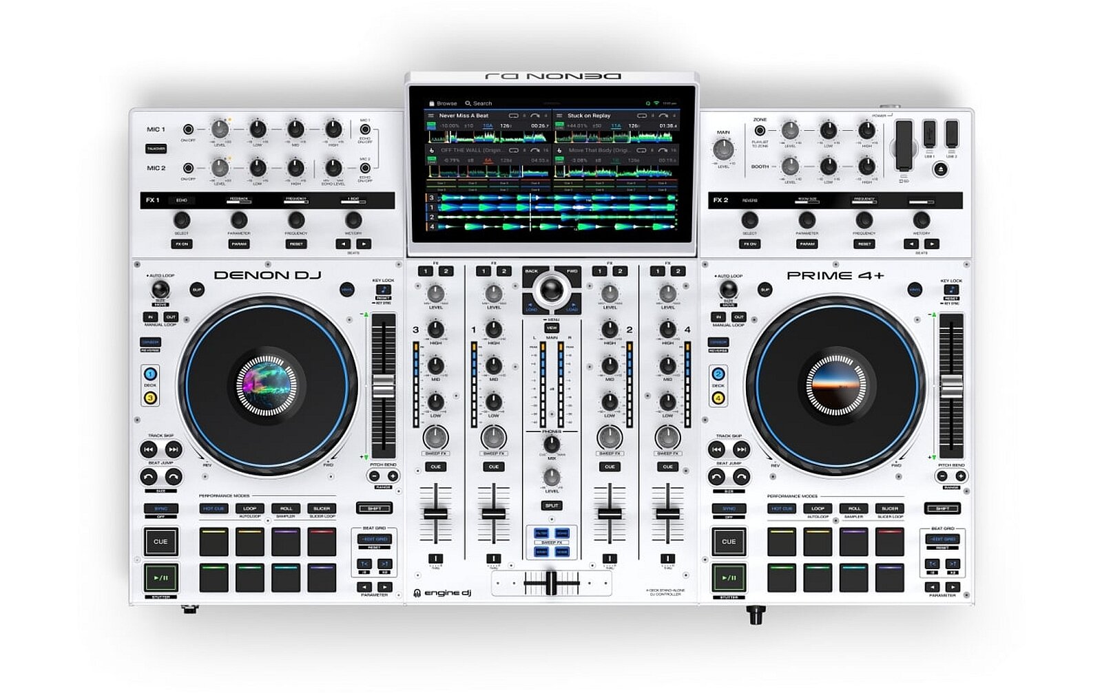 Denon DJ Prime 4+ Weiß Limited Edition