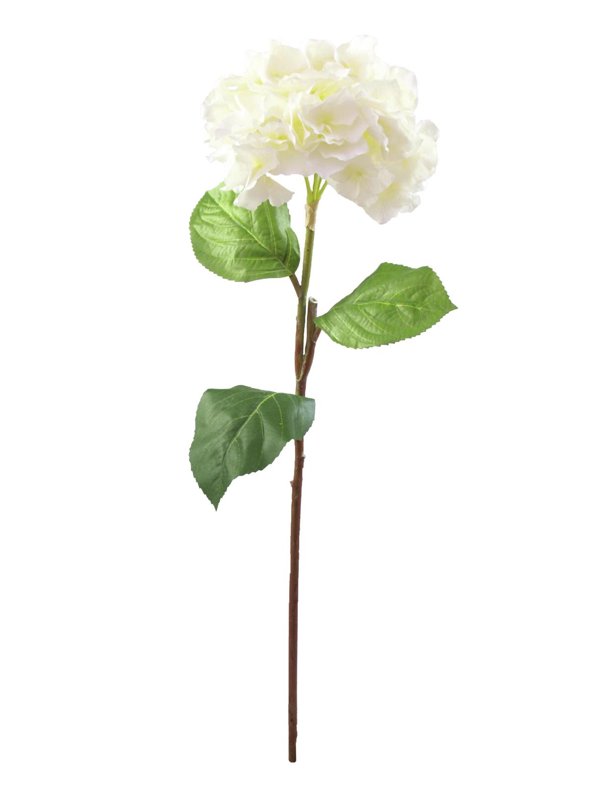 Europalms Hortensienzweig, cremefarben, 76cm, Kunststoffpflanze
