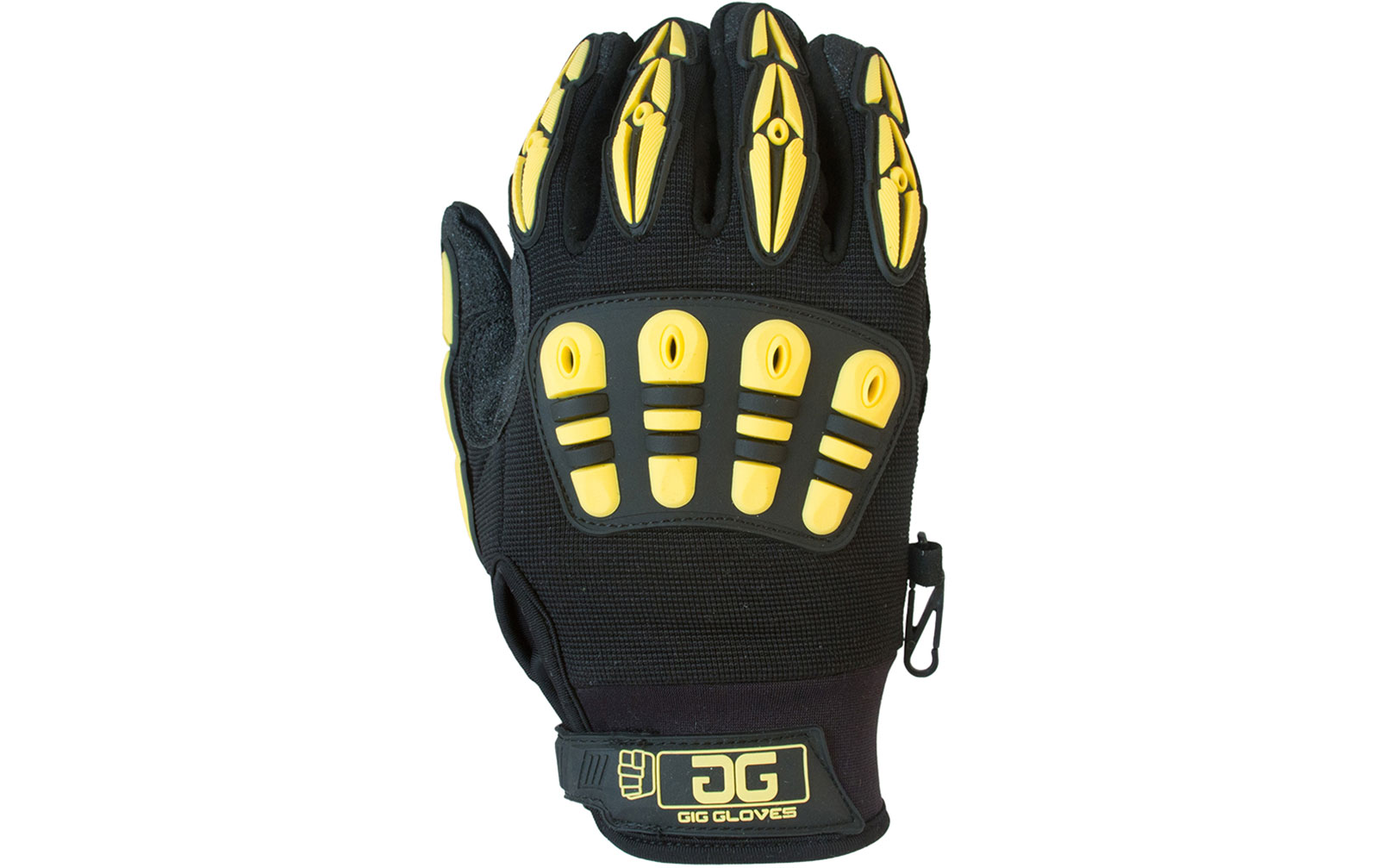 Gig Gear Original Gloves, Paar, schwarz/gelb, S