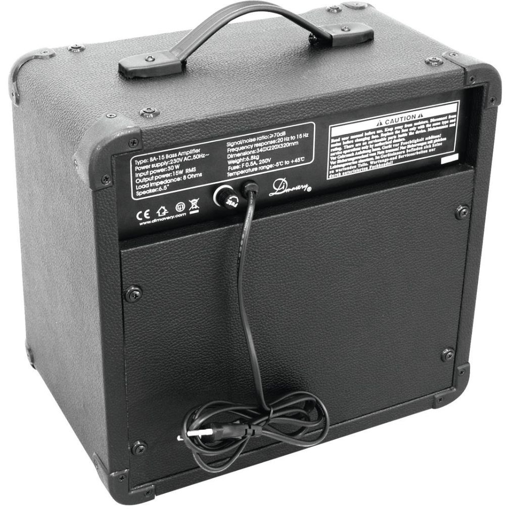 Dimavery BA-15 Bass-Verstärker 15W schwarz