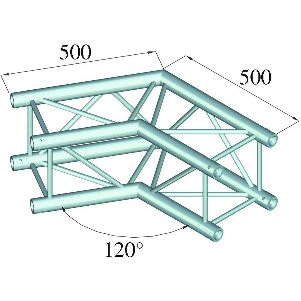 Alutruss Quadlock 6082C-22 2-Wege-Ecke 120°