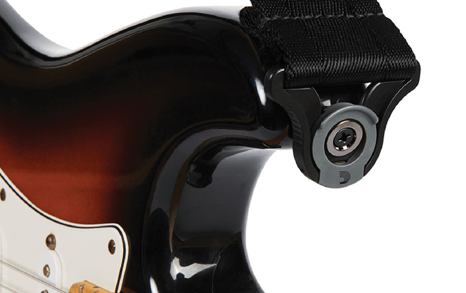 D'Addario Auto Lock Gitarrengurt, schwarz