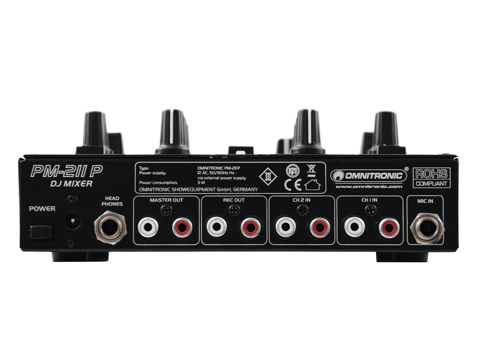 Omnitronic PM-211P DJ-Mixer mit Player