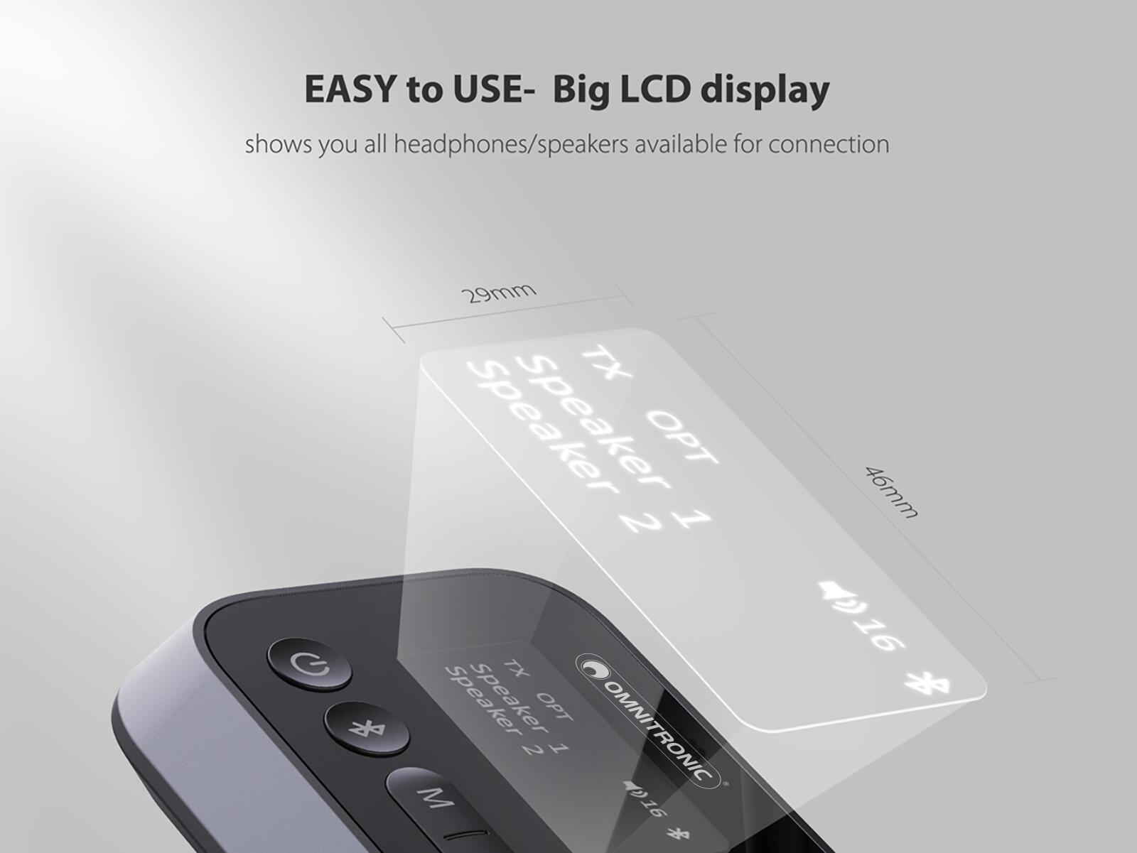 Omnitronic BDT-5.2PRO Aptx HD Bluetooth Transceiver