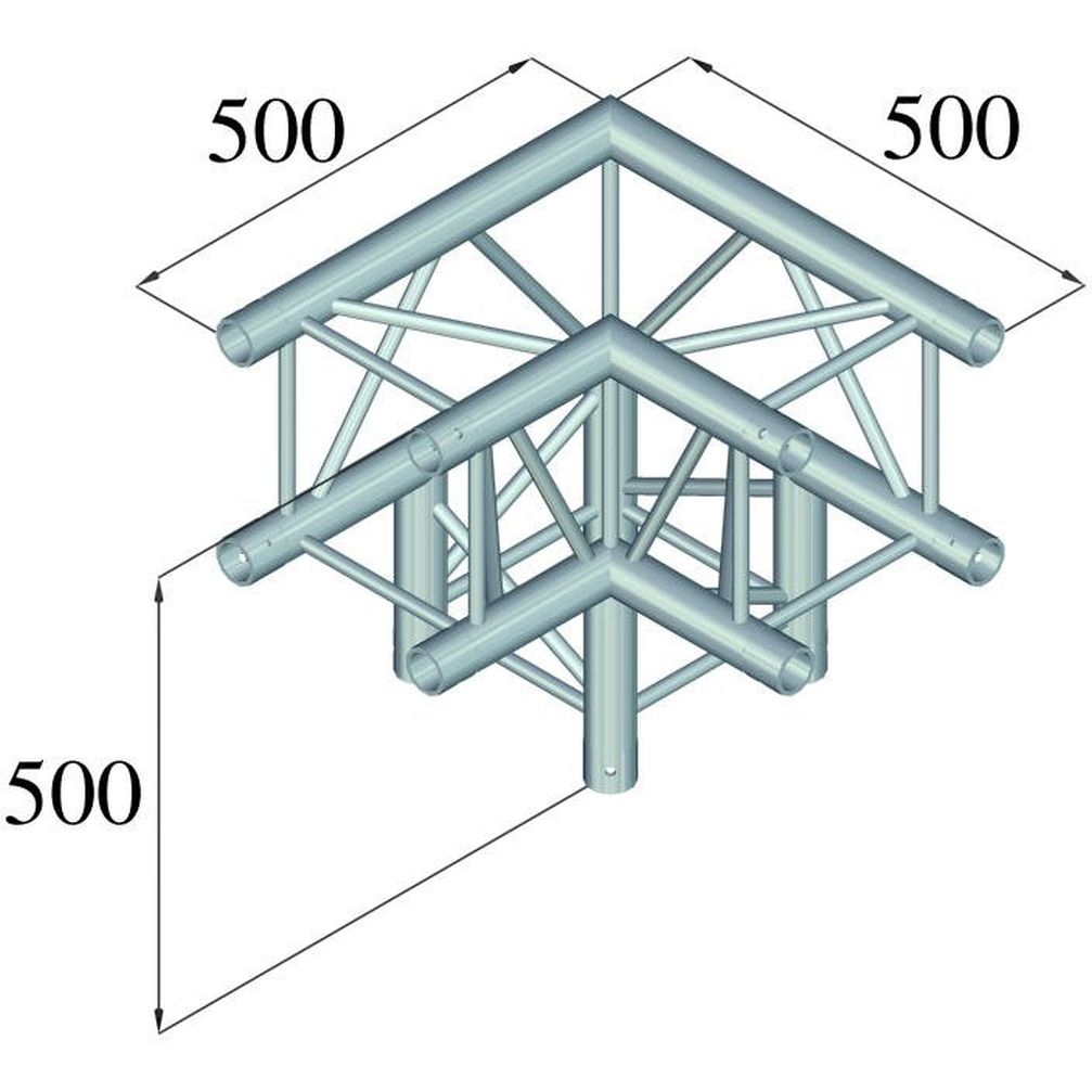 Alutruss Quadlock 6082L-30 3-Wege-Ecke 90°