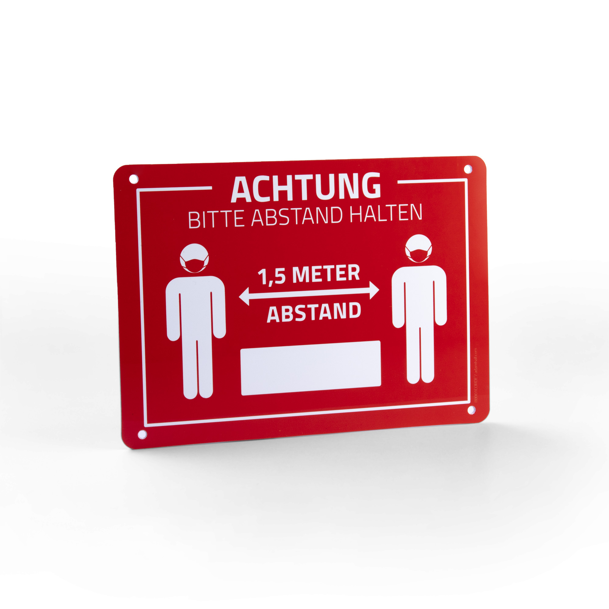 Adam Hall 88001 COR DE Hinweisschild 177x127mm "Abstand halten" Deutsch