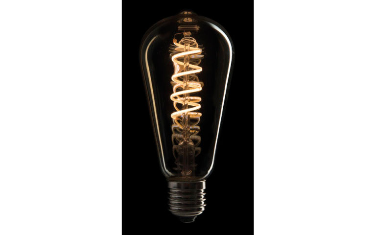 Showtec LED Filament Bulb E27 5W, Dimmable, Gold glass cover, 64 x 142mm