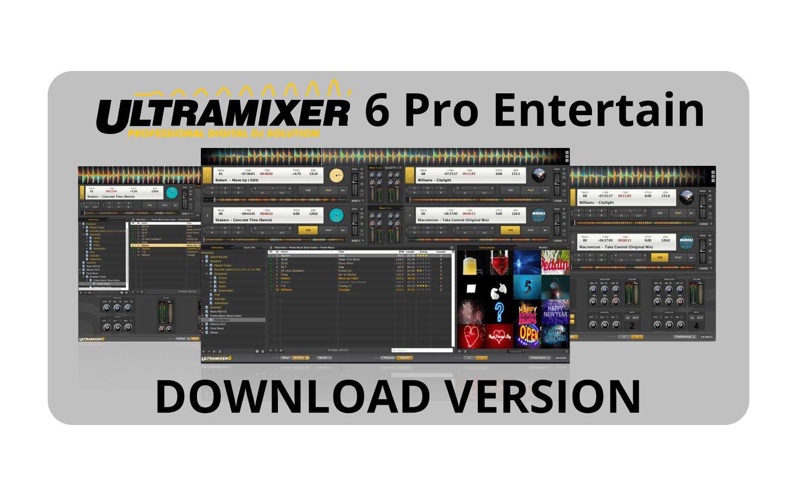 UltraMixer 6 Pro Entertain - Windows Lizenz - Download