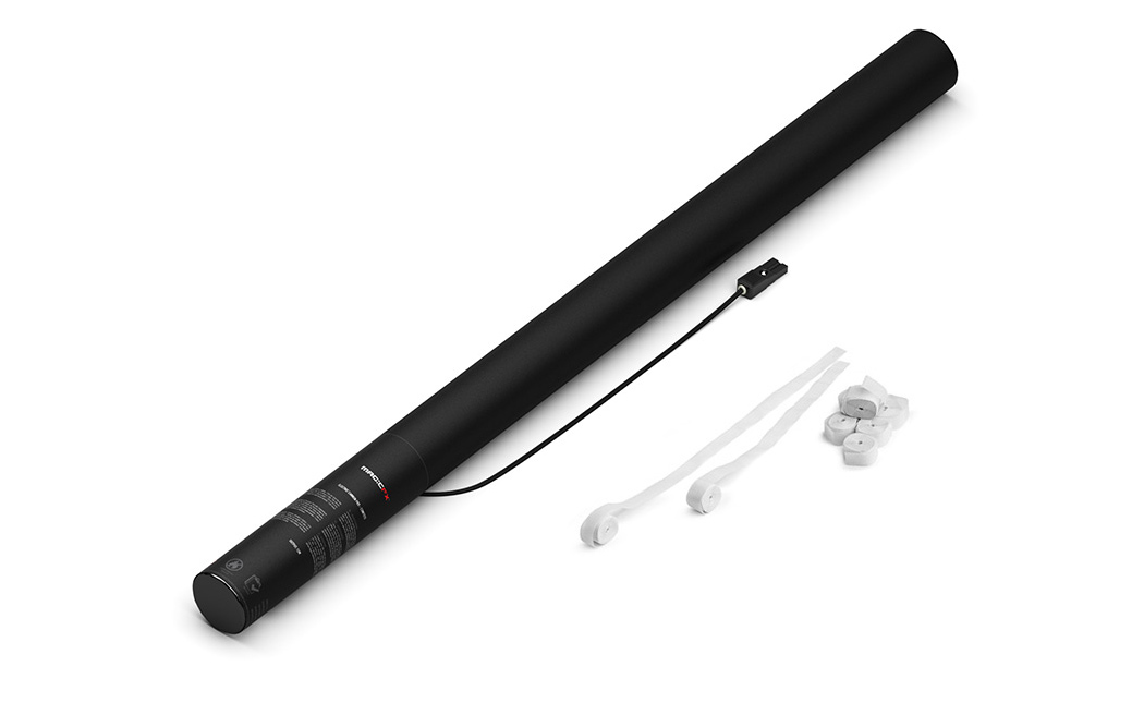 Magic FX Elektrische Luftschlangen Kanone Pro 80cm Weiß