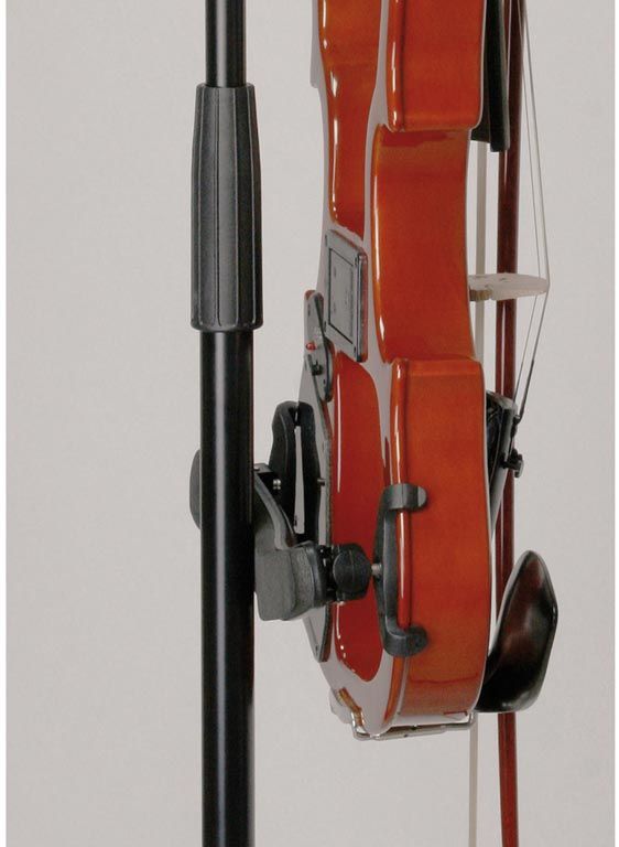 K&M 15580 Violinenhalter, schwarz