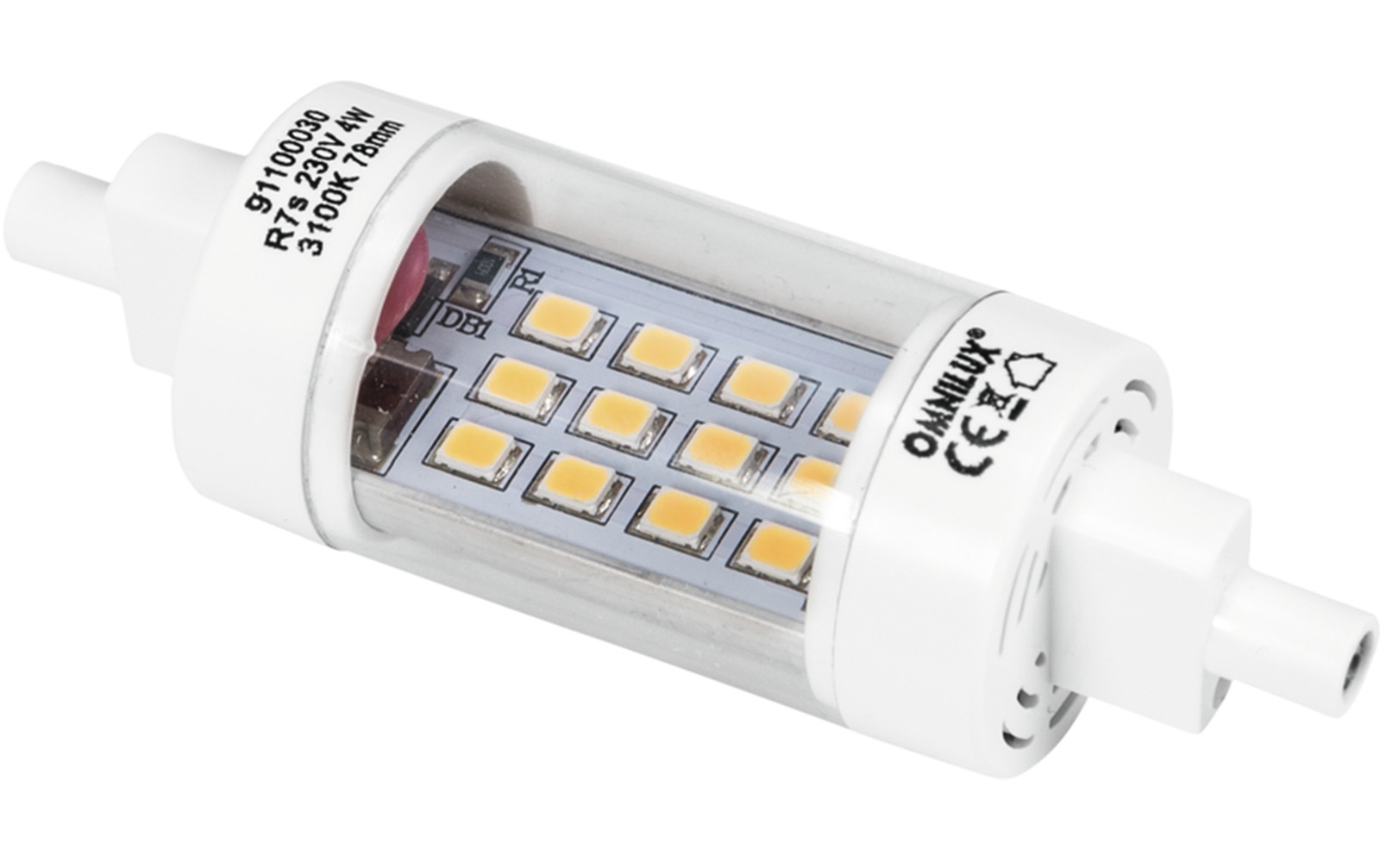 Omnilux LED 230V/4W R7s 78mm Stabbrenner