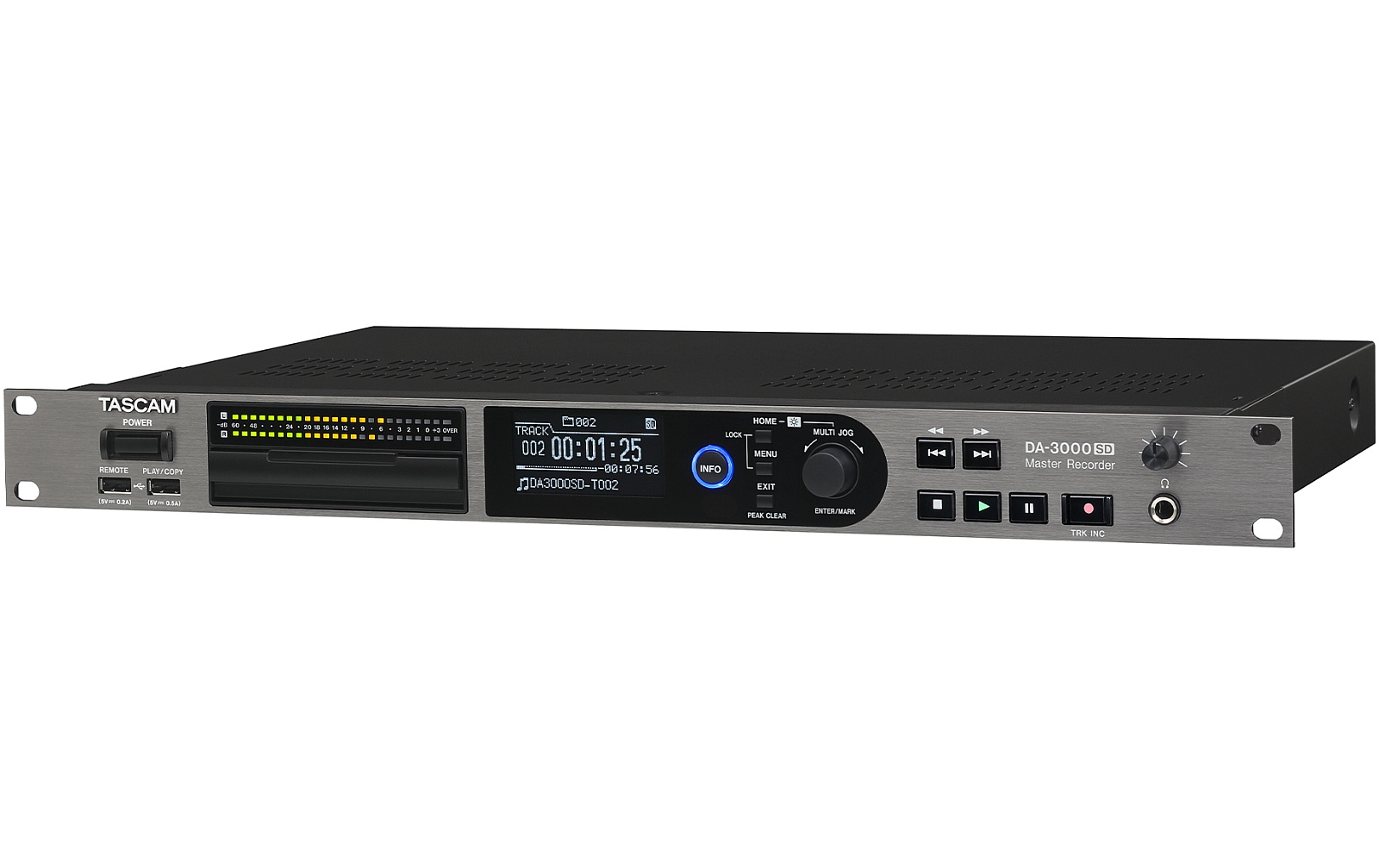 Tascam DA-3000SD - Hochauflösender PCM/DSD-Stereorecorder und A/D- / D/A-Wandler