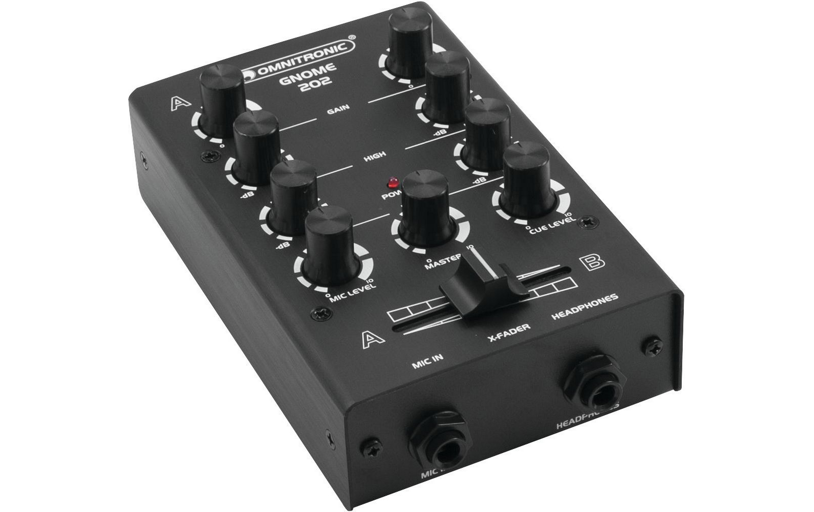 Omnitronic GNOME-202 Mini-Mixer schwarz