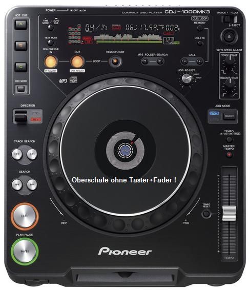 Frontplatte für Pioneer CDJ-1000 MK3 (DNK4568) B-Ware