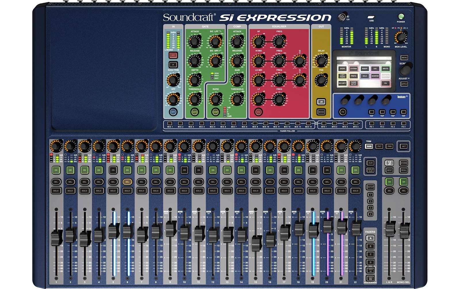 Soundcraft SI Expression 2 - 68-Kanal Mischpult mit 26 Fadern