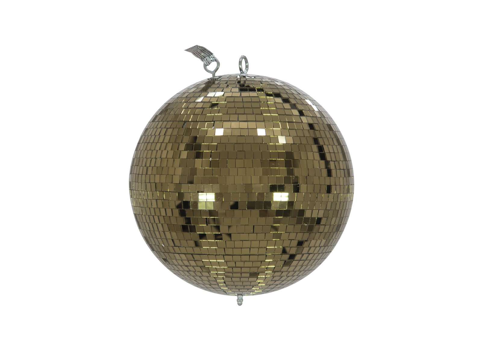 Eurolite Set Spiegelkugel 30cm gold mit Stativ und Segel weiß