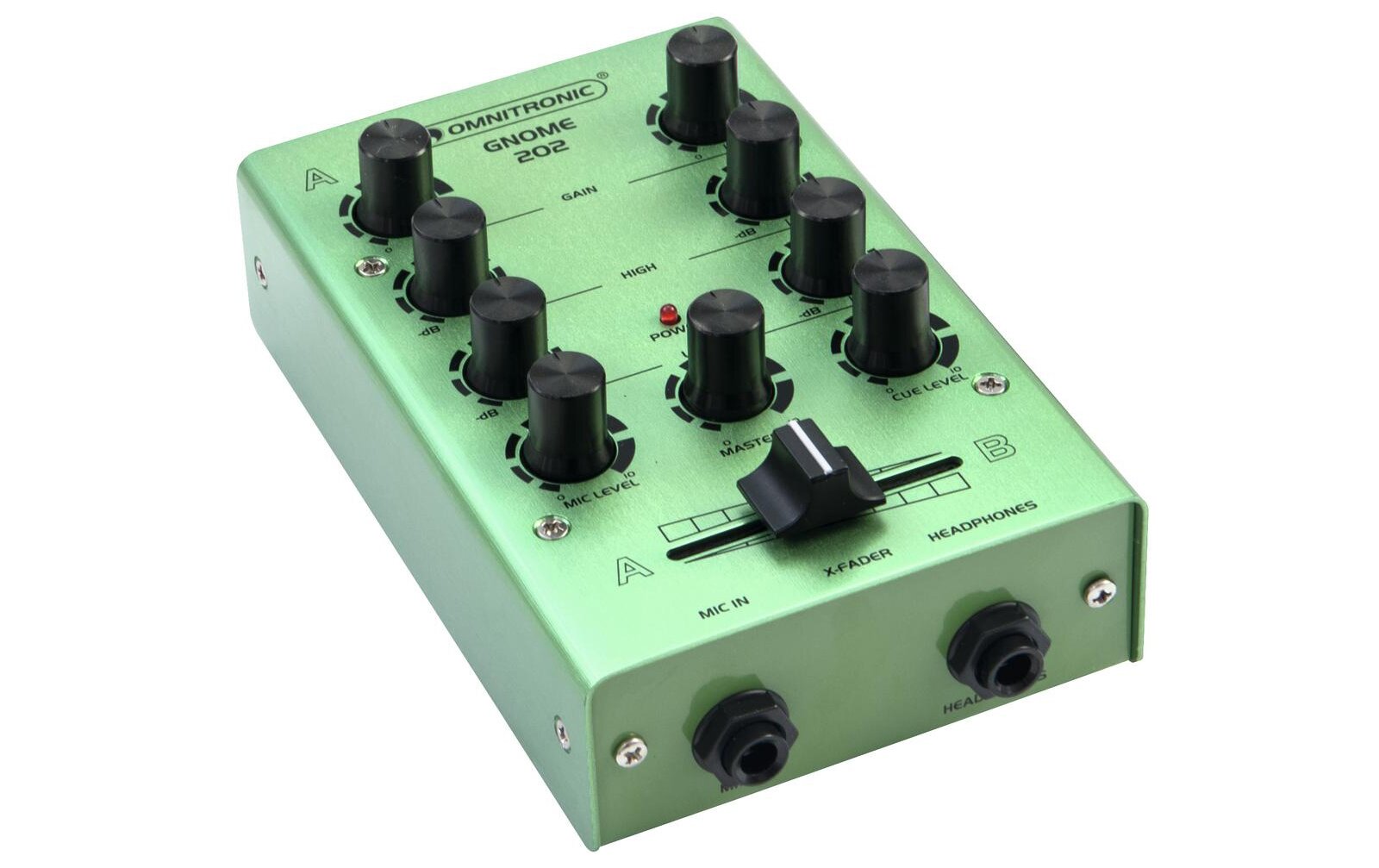 Omnitronic GNOME-202 Mini-Mixer grün
