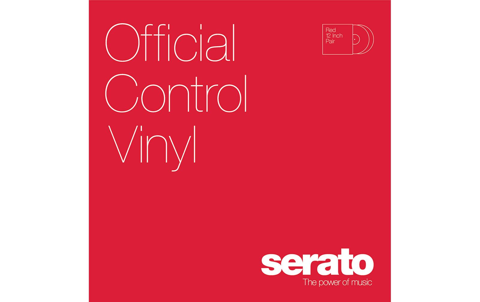 Serato Performance Control Vinyl, red