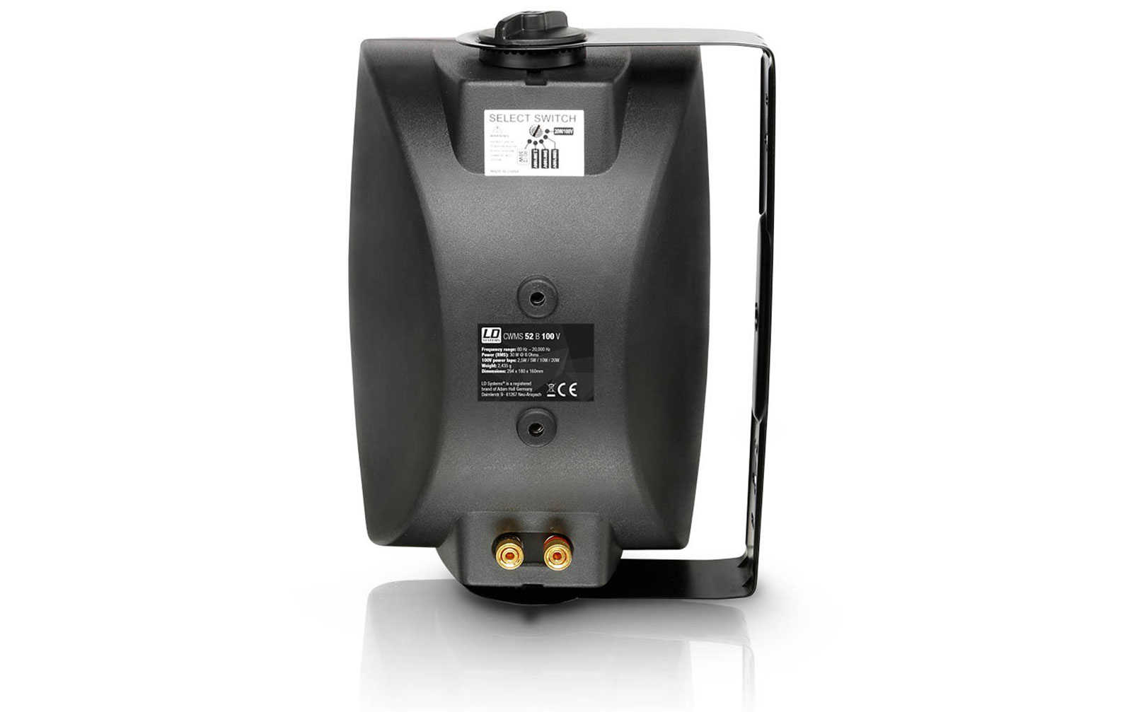 LD Systems Contractor CWMS 52 B 100 V 5,25" 2-Wege-Wandlautsprecher, 100 V, schwarz (Paar)