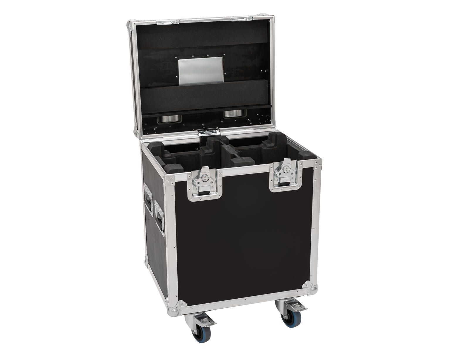 Roadinger Flightcase HIGHLINE 2x LED IP TMH-S250/B250, mit Rollen