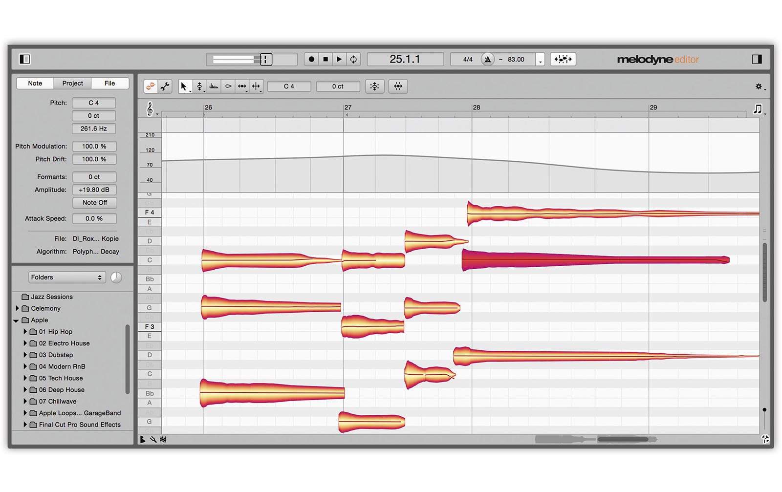 Celemony Melodyne 4 editor - Zusätzliche Aktivierung