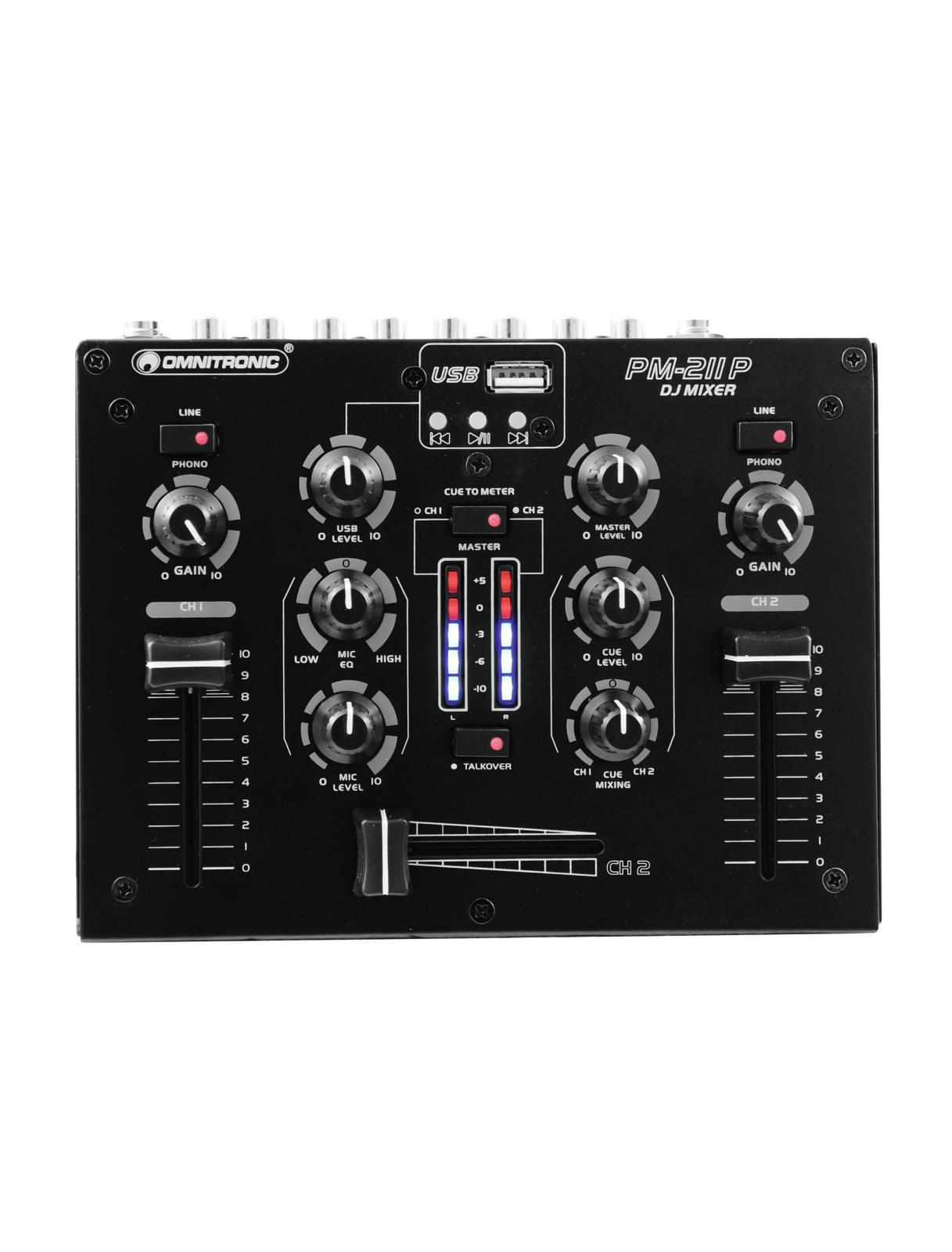 Omnitronic PM-211P DJ-Mixer mit Player