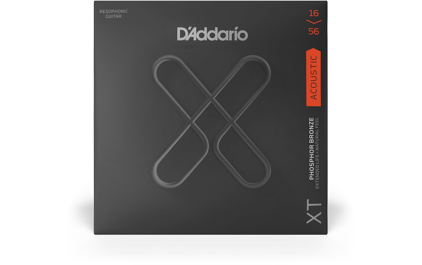 D'Addario XTAPB1656, XT Phosphorbronze-Akustiksaite, Medium, Resonatorgitarre, 16-56