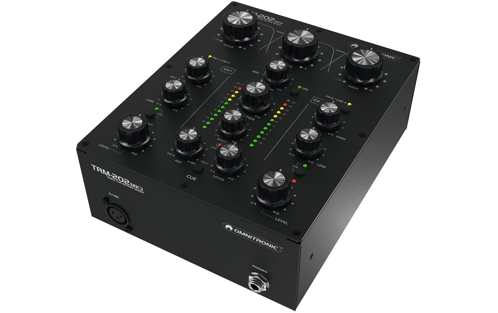 Omnitronic TRM-202 MK3 2-Kanal Rotary-Mixer
