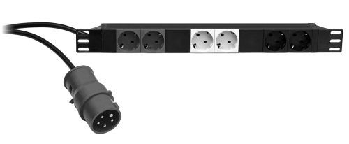K&M 28664 19"-Power Box, schwarz