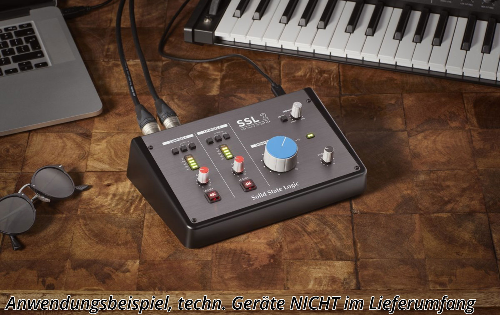 SSL 2 USB-C Audio-Interface inkl. Staubschutzabdeckung