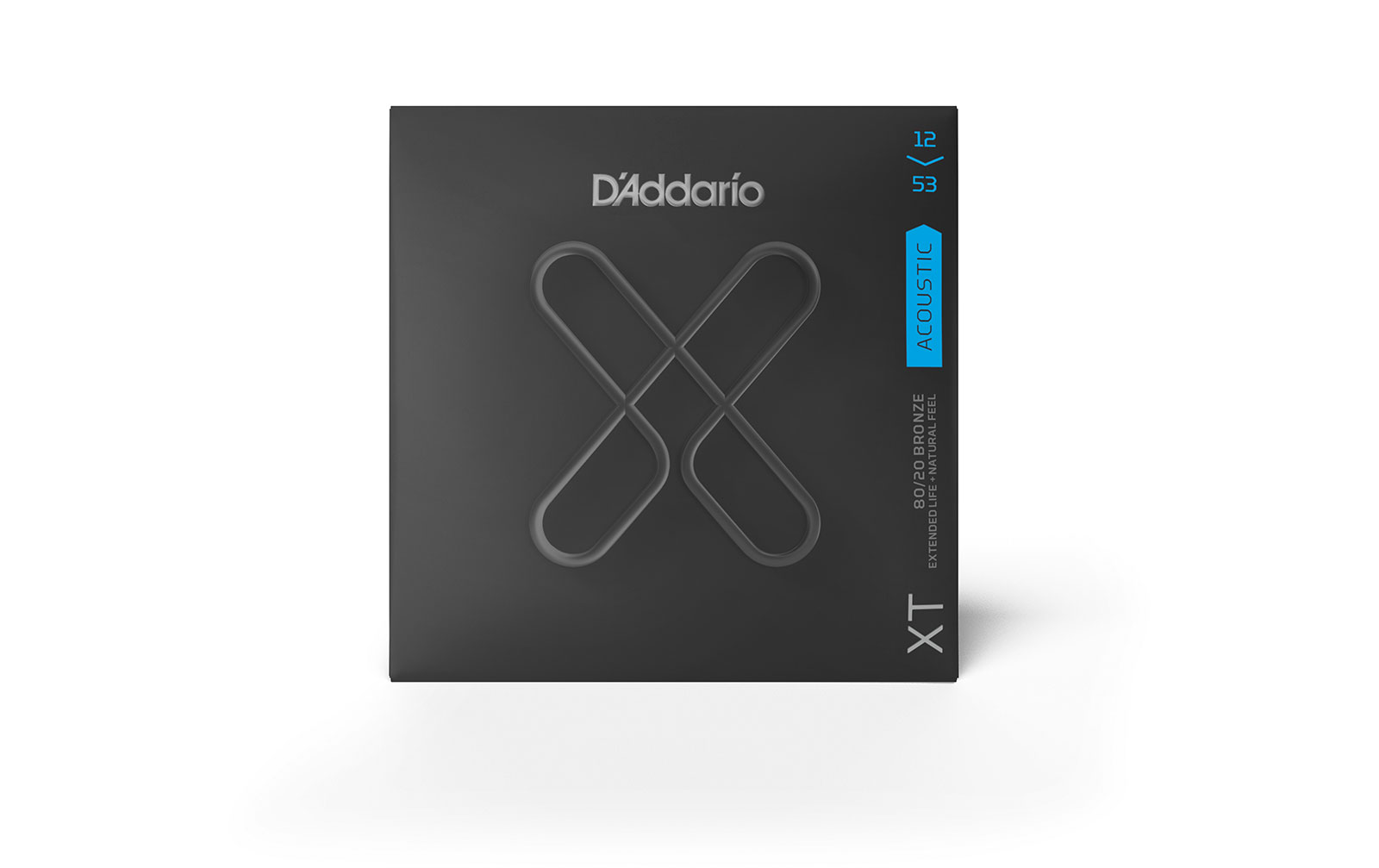 D'Addario XTABR1253, XT Acoustic 80/20 Bronze, Light, 12-53