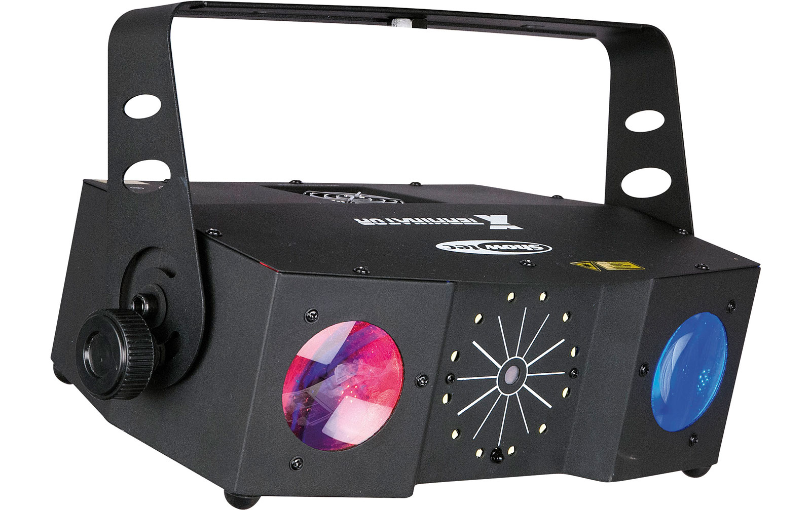 Showtec X-Terminator - 6 x 3W RGBWA LED + 12 Strobes + RG Laser