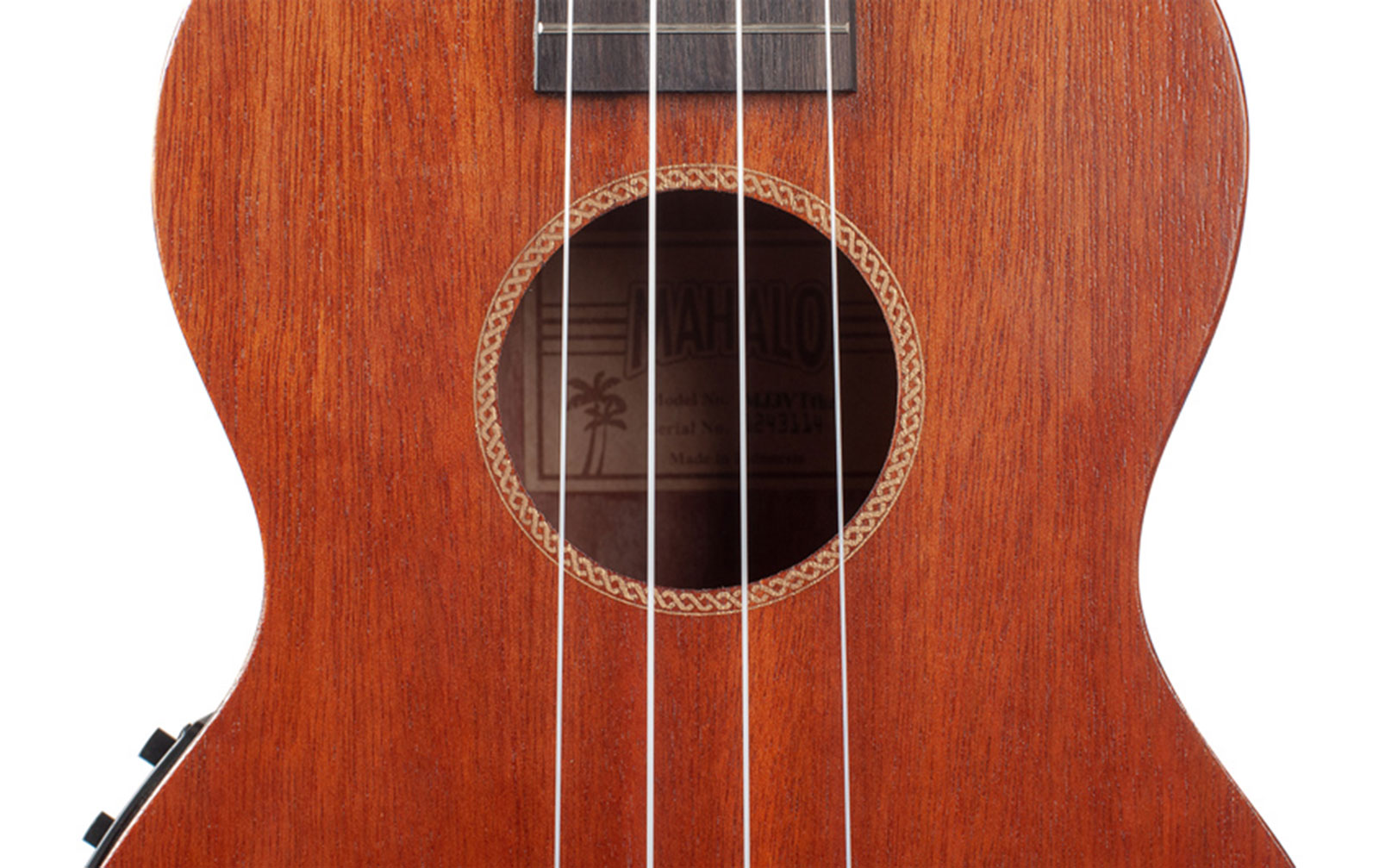 Mahalo Java Tenor Electro Ukulele Trans Brown