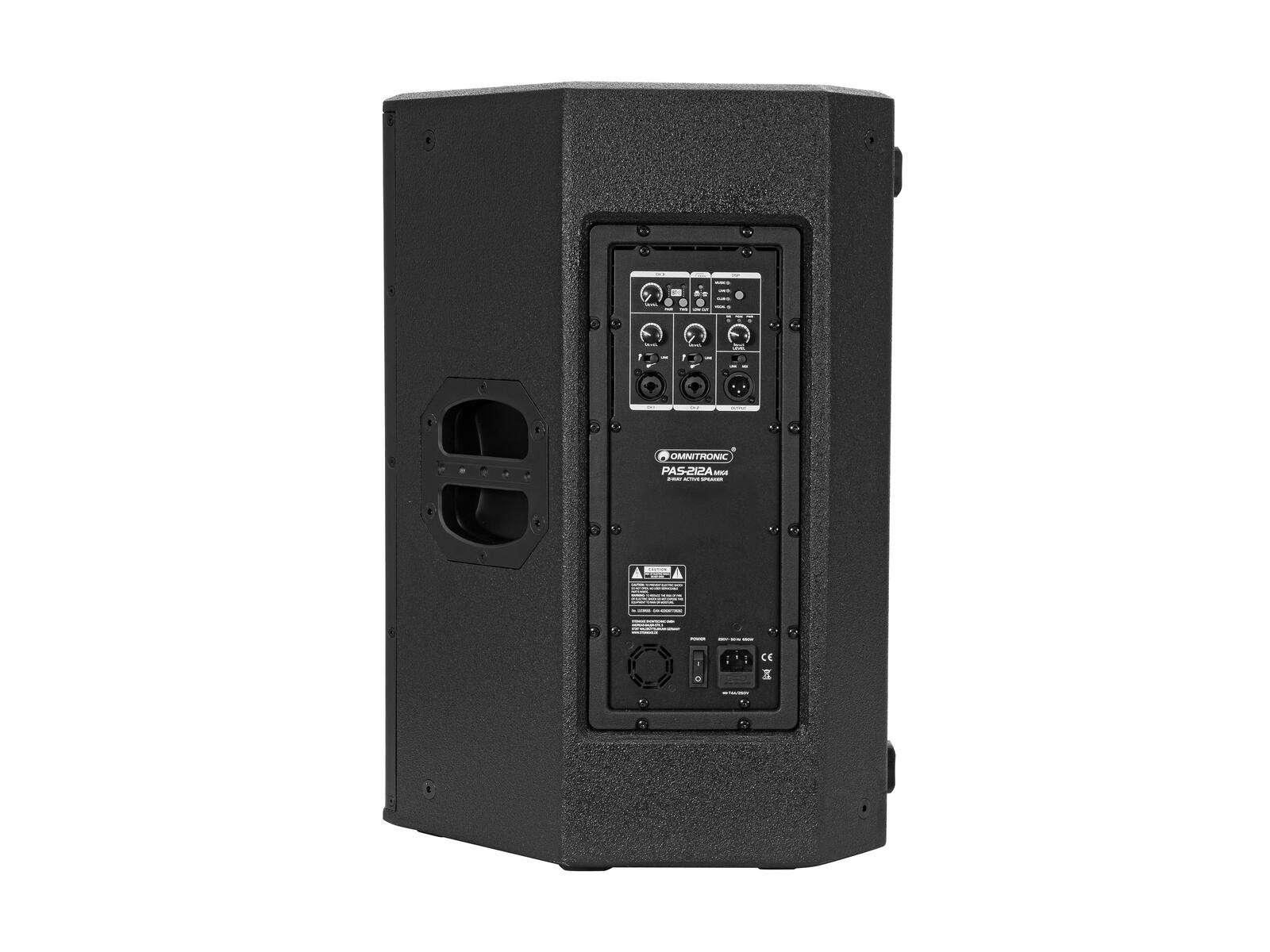 Omnitronic PAS-212A MK4 2-Wege-Top, aktiv, DSP, BT