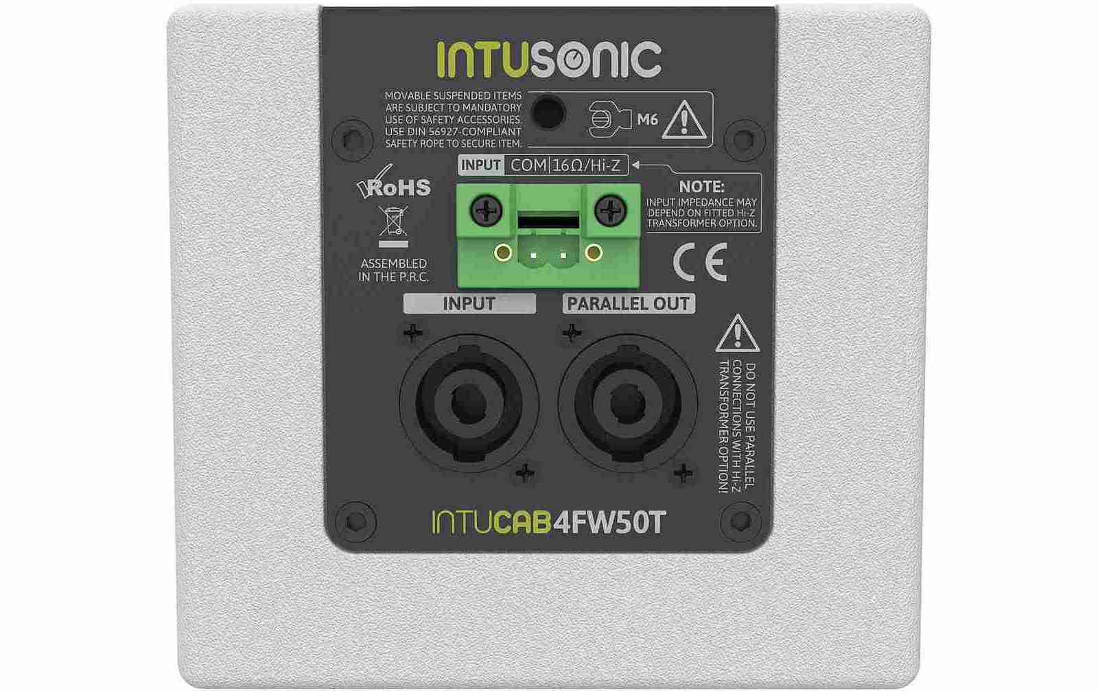 Intusonic 4FW50T 4" Fullrange Lautsprecher weiß