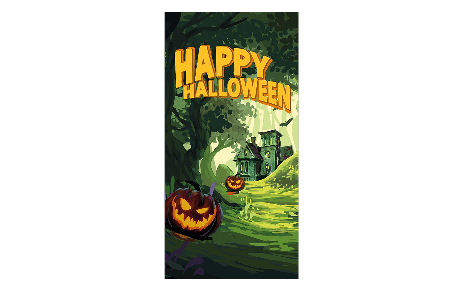 Europalms Halloween Banner, Geisterwald, 90x180cm