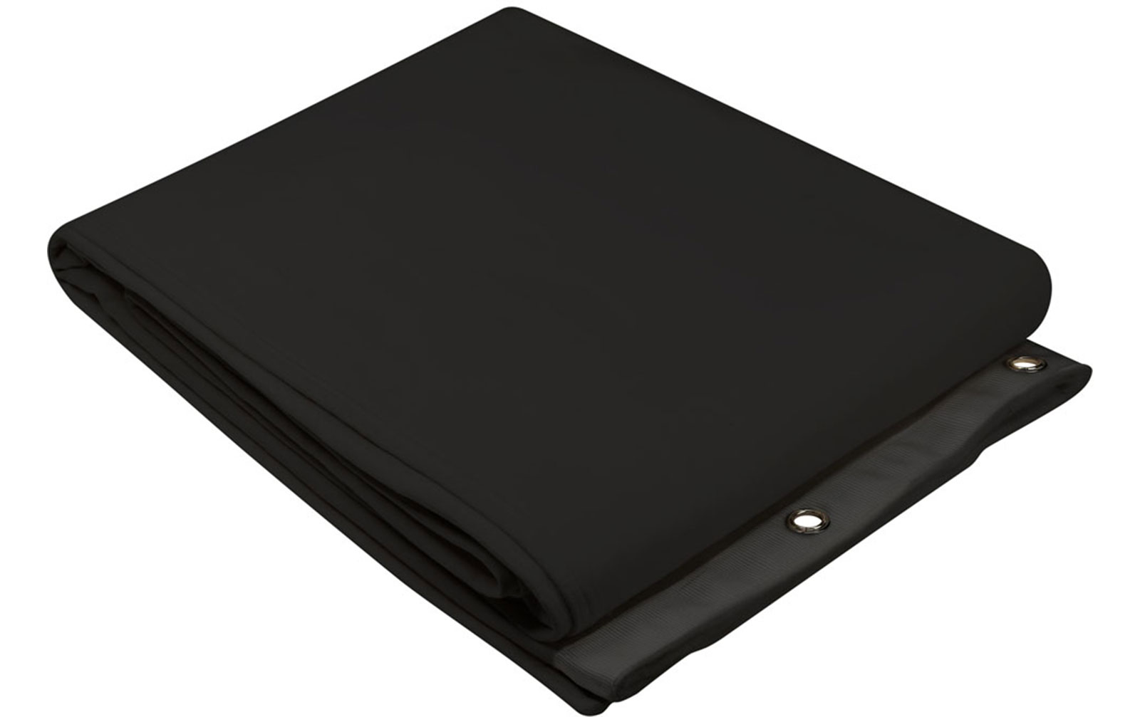 Adam Hall 0151 X 34 Dekomolton B1 mit brünierten Ösen, gesäumt, 3 x 4 m, schwarz