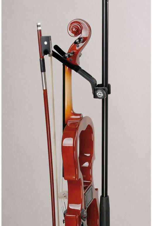 K&M 15580 Violinenhalter, schwarz