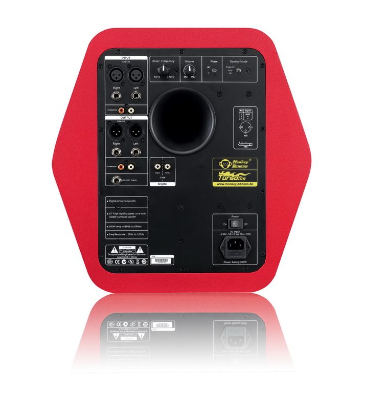 Monkey Banana Turbo10s Subwoofer red