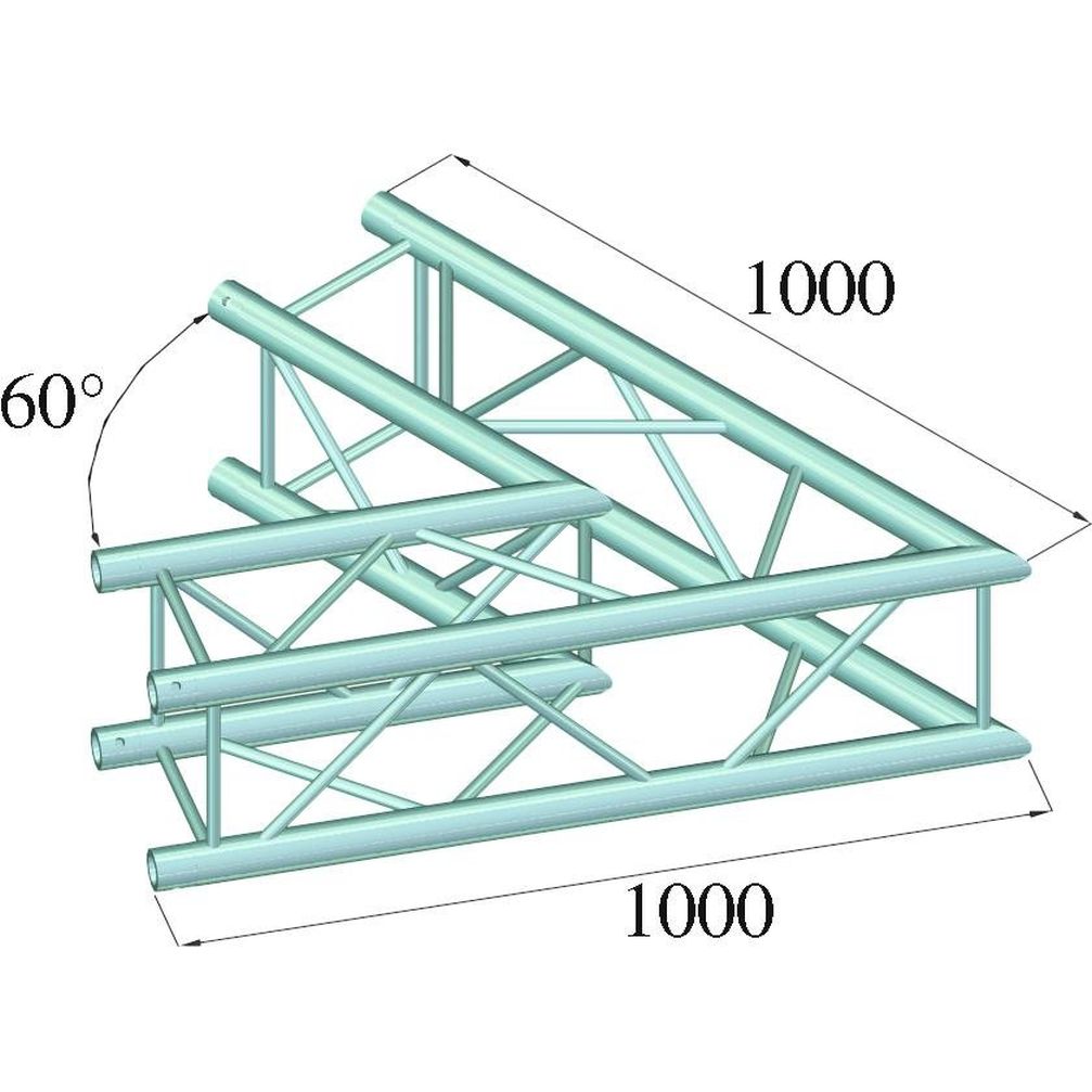 Alutruss Quadlock 6082C-20 2-Wege-Ecke 60°