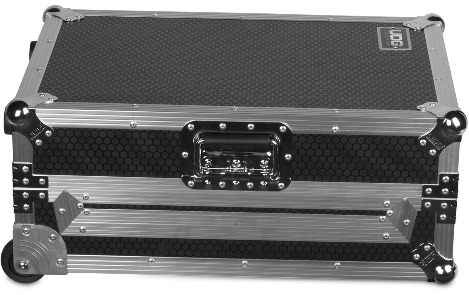 UDG Ultimate Flight Case Multi Format XL Silver Plus (Laptop Shelf, Trolley & Wheels) (U92059SL)