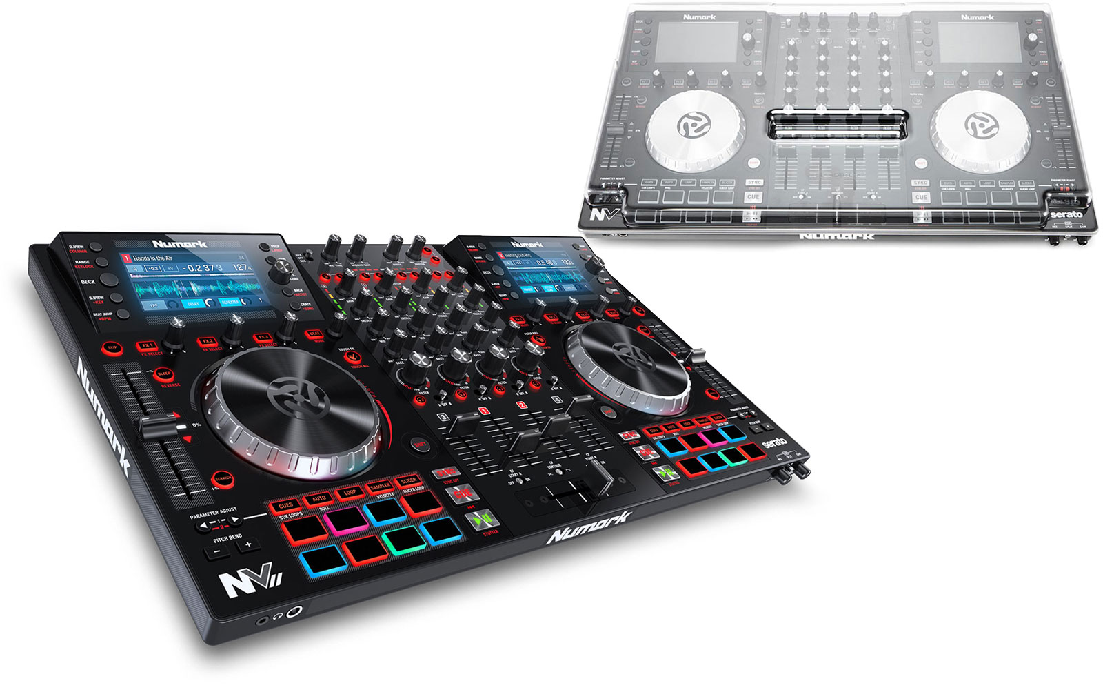 Numark NV II DJ Controller & Staubschutzcover