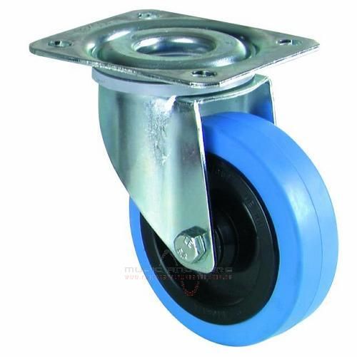 Roadinger Lenkrolle 100mm Blue Wheel hellblau
